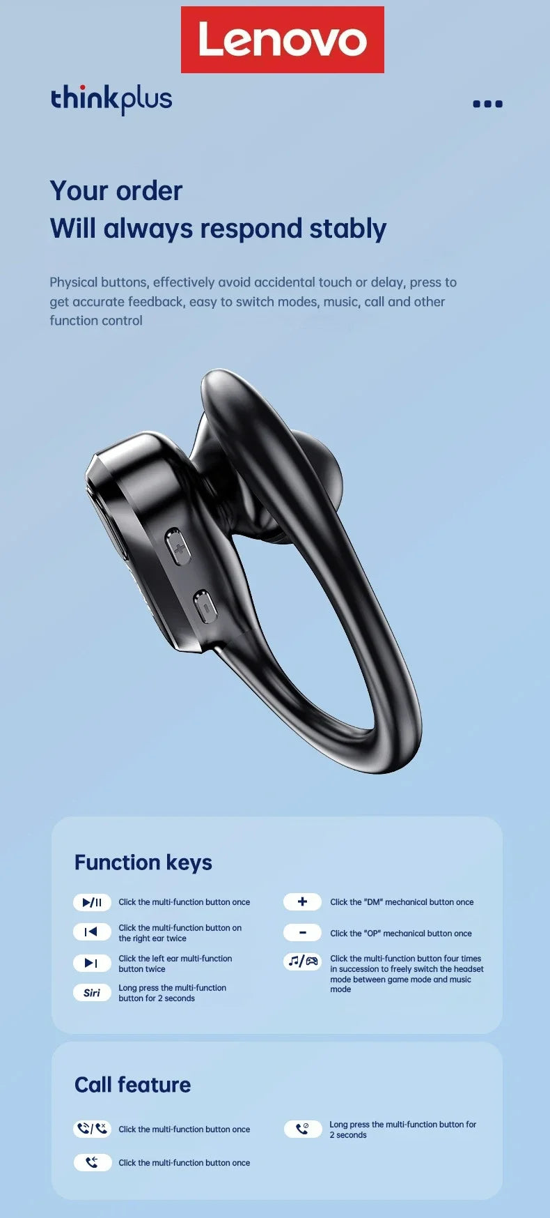 Lenovo XT80 Bluetooth 5.4